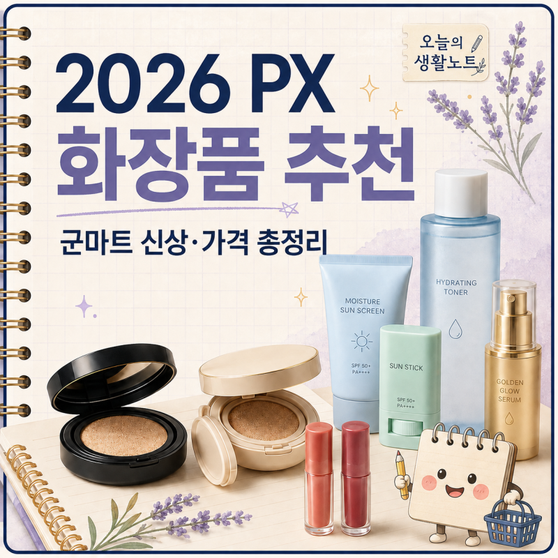2026 PX 화장품 추천, 군마트 가면 먼저 볼 신상·가격 총정리