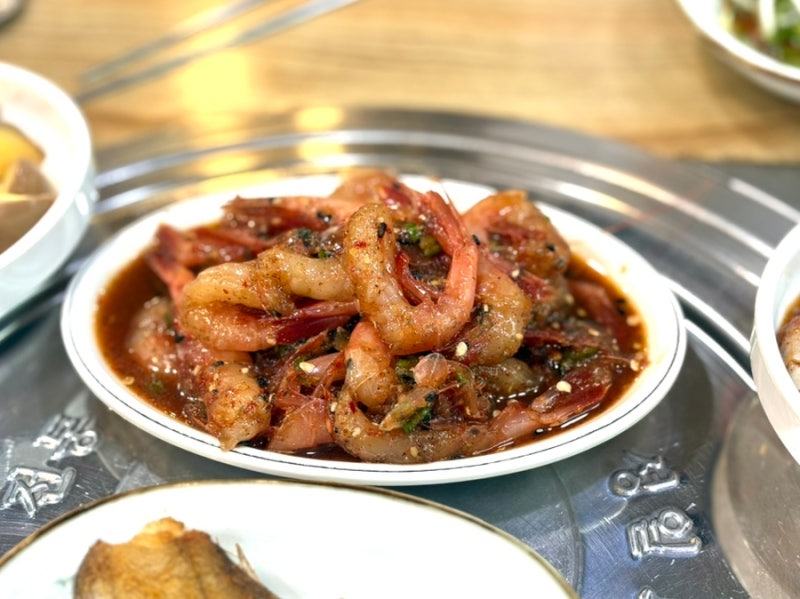 삼척 맛집 옛날 숯불 닭구이 웨이팅 보리새우무침 순한맛 매운맛