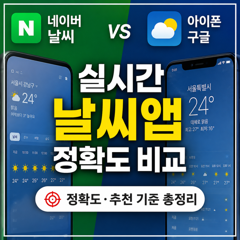 실시간 날씨앱 비교, 네이버 날씨 아이폰 구글 정확도와 추천 기준