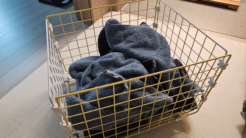 내돈내산 다이소 육아&살림 꿀템 만들기/ 더이상 수건 개지 않는....