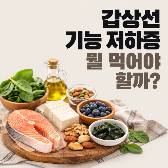 갑상선 기능 저하증에 좋은 음식과 셀레늄·단백질·식단 챙기는 법