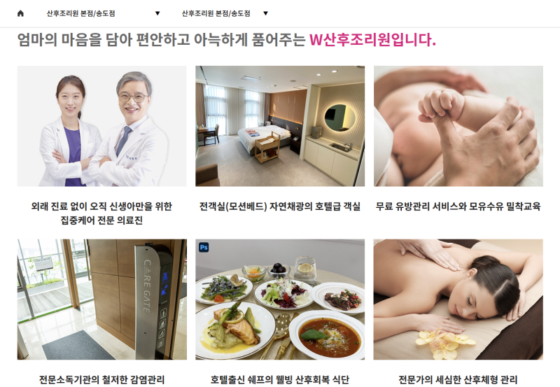 2026 송도 산후조리원 비용 총정리! 곽생로 vs W여성병원 vs 퀸즈그로브