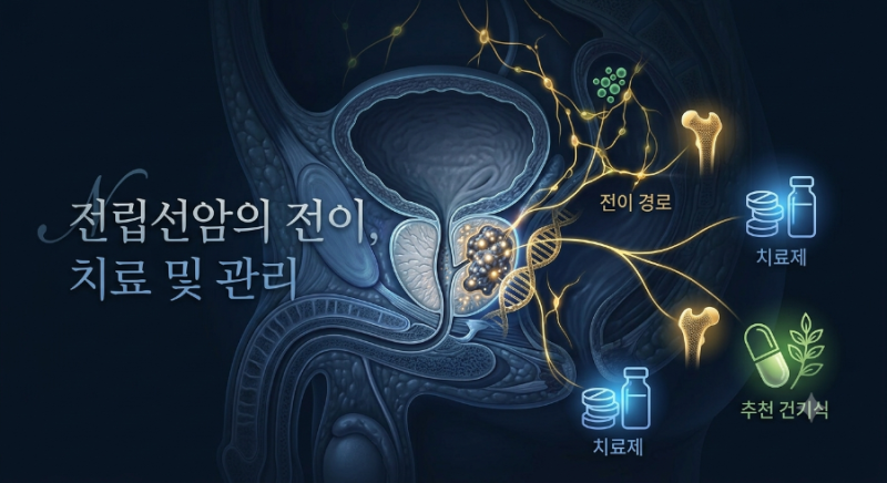 전립선암의 전이 특성, 그리고 치료제와 추천 건기식