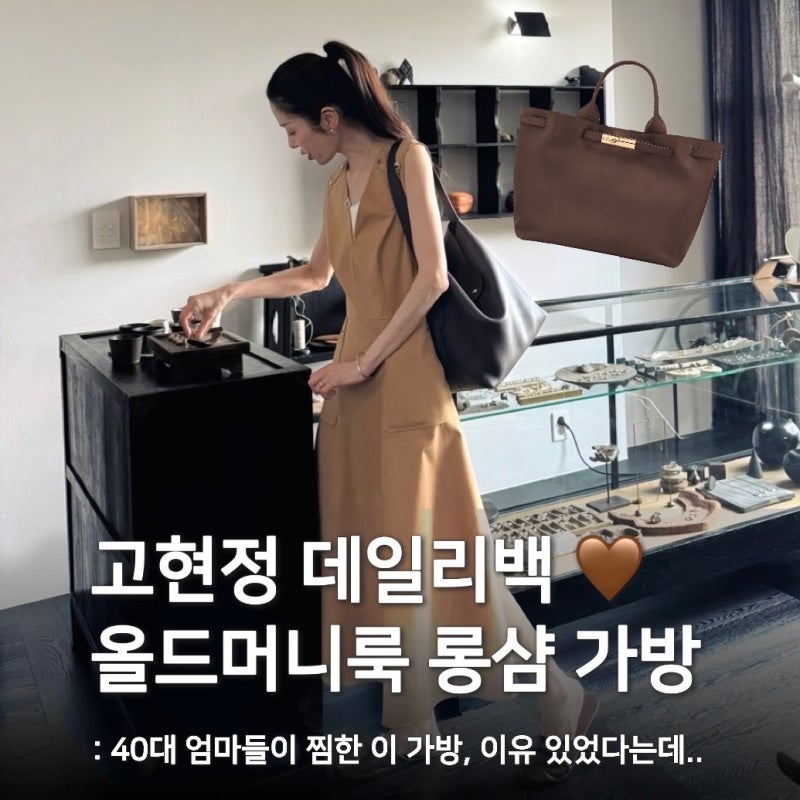 고현정 롱샴 가방, 40대 엄마들이 선택한 이유 있었다는데... 가격은?