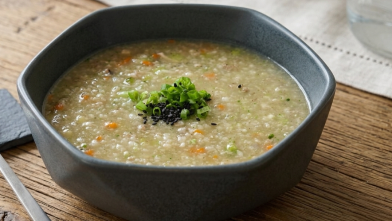 소고기 찹쌀 야채죽 끓이기 / 부드럽고 고소한 소고기 야채죽 레시피