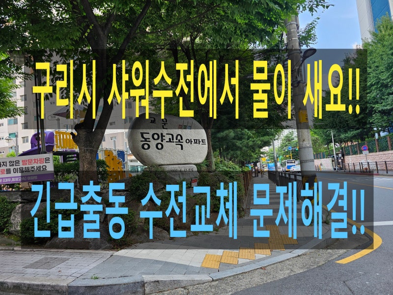 구리시 해바라기 샤워기 고장 났다면 일반 수전으로 교체해도 될까요?(feat.교체방법,비용소....