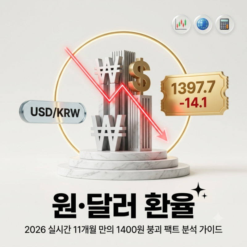 환율 11개월 만에 1300원대 진입! 달러 급락 이유