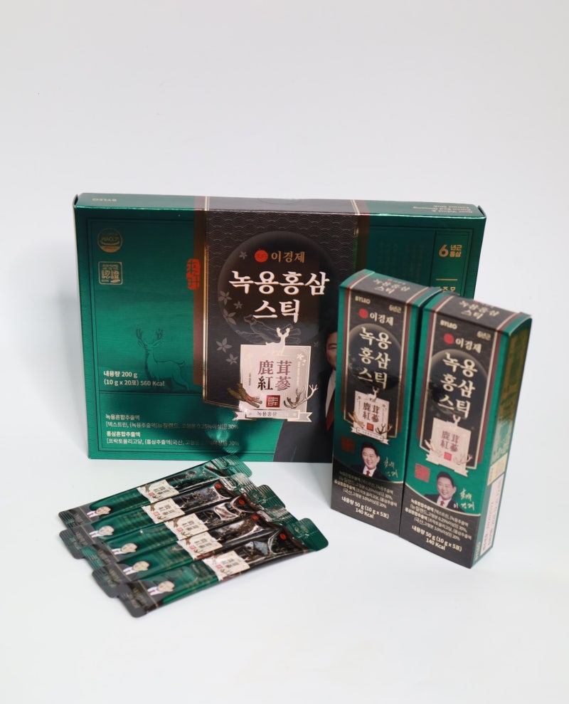 부모님영양제 명절선물 추천 이경제 녹용홍삼스틱 하루 한 포 간편하게