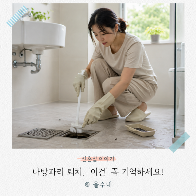 나방파리 퇴치, '이거' 모르면 소용없어요... 하수구 벌레 없애는 노하우