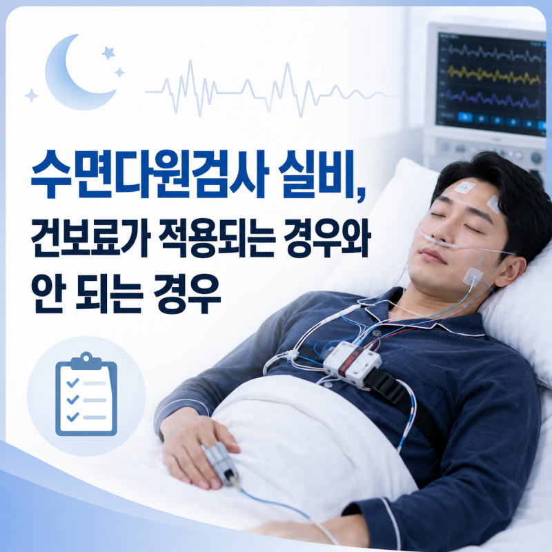 수면다원검사 실비, 건보료가 적용되는 경우와 안 되는 경우