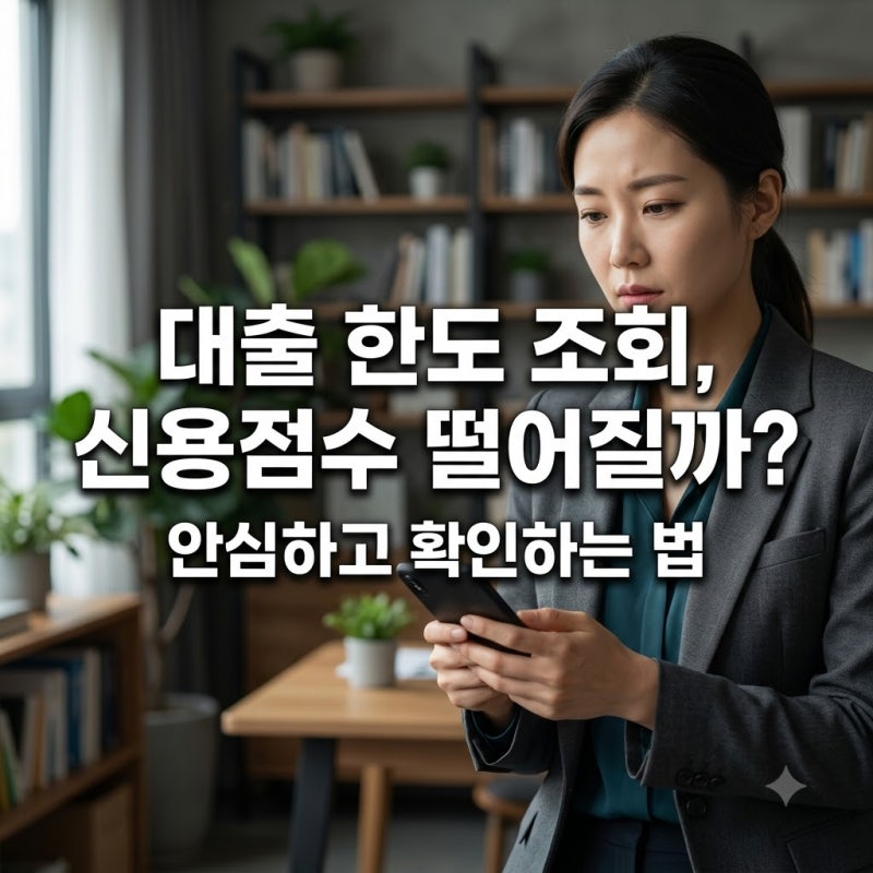 신용대출 한도 조회만 해도 신용점수가 떨어질까? 궁금증 해결 가이드
