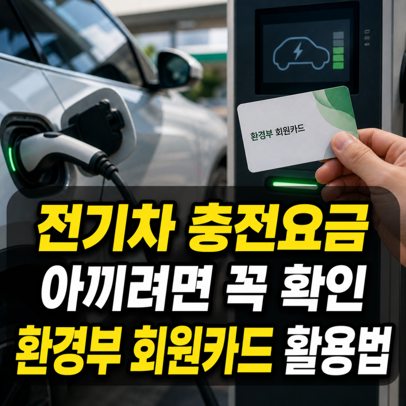 전기차 충전요금 절약하는 환경부 회원카드 발급과 할인카드 활용법
