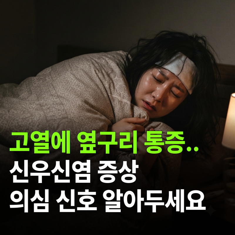 "40도 고열에 옆구리 통증.." 신우신염 증상 의심 신호