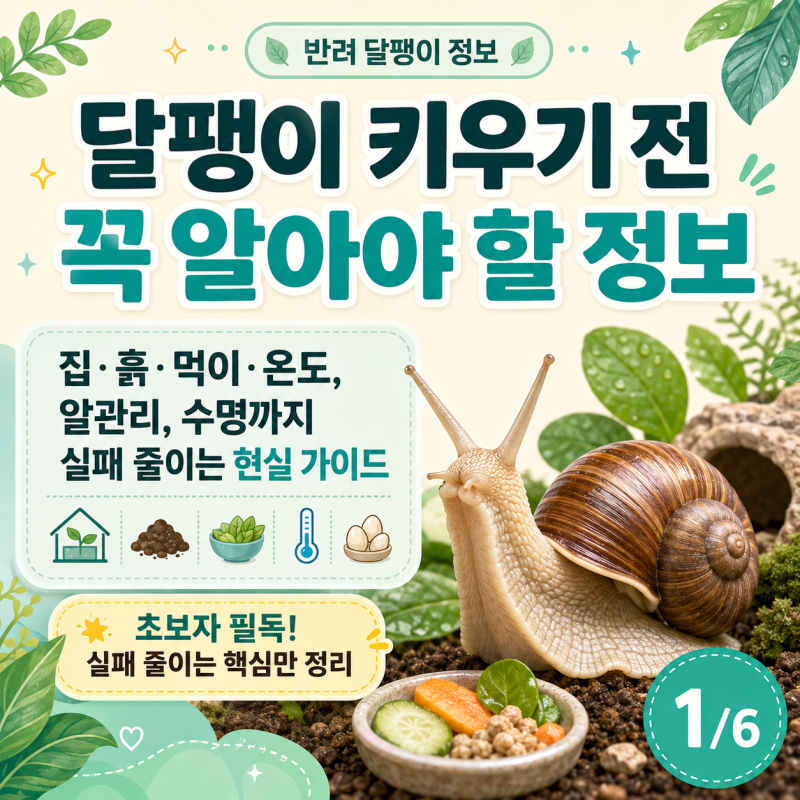 달팽이 키우기 전 꼭 알아야 할 정보-집·흙·먹이·온도, 알관리, 수명까지 실패 줄이는 현실 ....