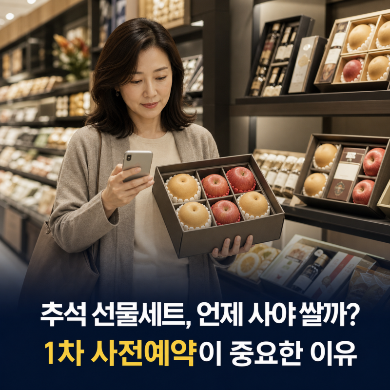 추석 선물세트 언제 사야 가장 쌀까? 이마트 · 롯데마트 사전예약 1차가 중요한 이유