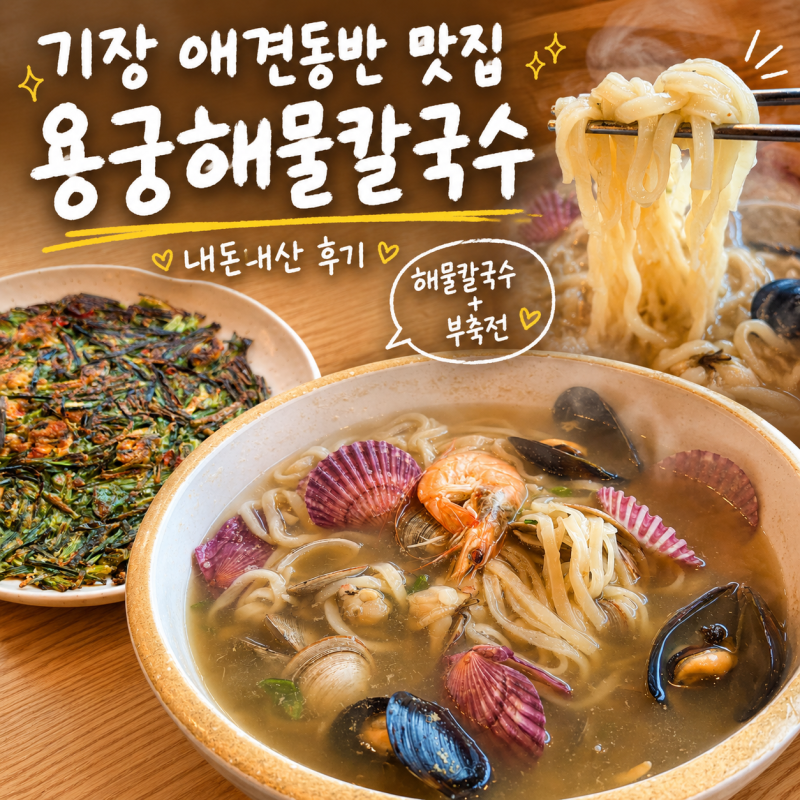 기장 애견동반 맛집 용궁해물칼국수 (내돈내산) 후기