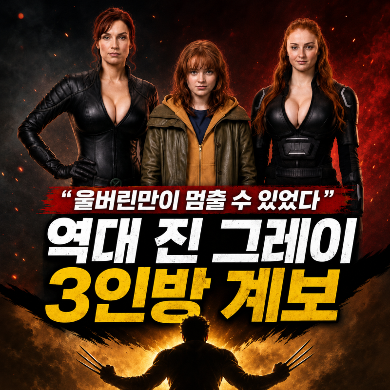 "울버린만이 멈출 수 있었다" 역대 진 그레이 3인방 계보, 전적으로 본 진짜 전투력