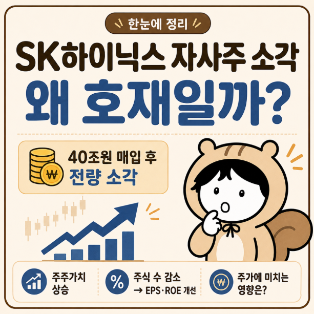 자사주 소각 뜻, SK하이닉스 40조 소각은 호재일까?