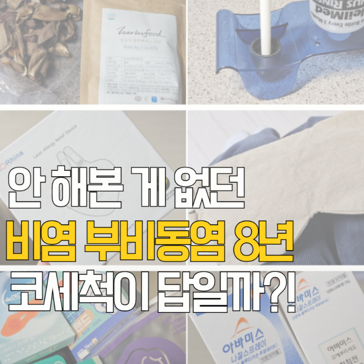 8년 안 해본 게 없던 비염 부비동염 코세척이 답일까?!