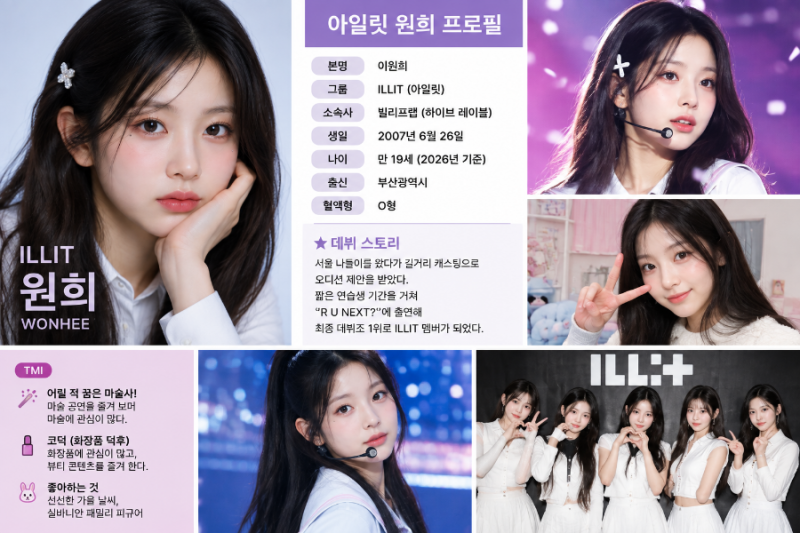 아일릿 원희 프로필 총정리｜나이·본명·알유넥스트 1위·데뷔 스토리·TMI