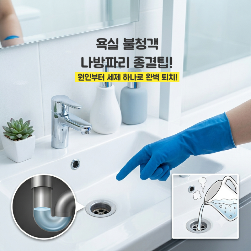 화장실 불철객 '나방파리' 발생 원인부터 퇴치하는 방법