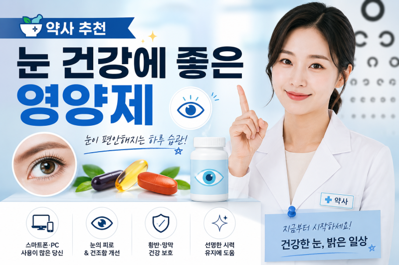 윤약사 추천 눈 건강에 좋은 영양제, 추천제품 feat.황반변성,백내장
