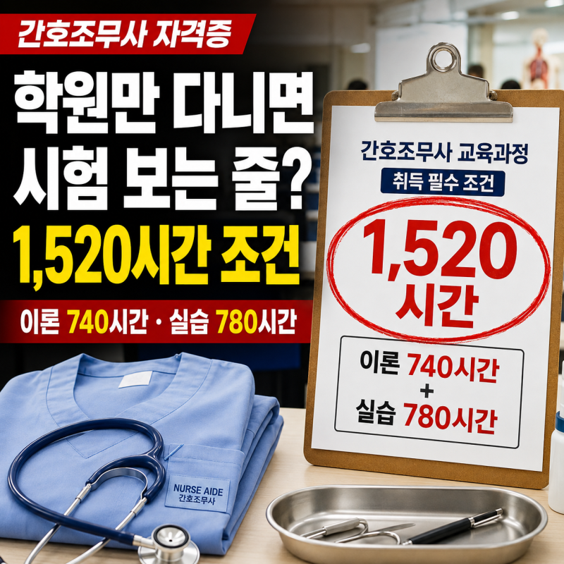 간호조무사 자격증, “학원만 다니면 시험 보는 줄 알았는데…” 이론 740시간·실습 780시간 ....