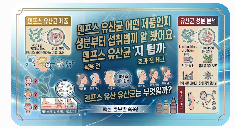 덴프스 유산균 어떤 제품인지 성분부터 섭취법까지 알아봤어요