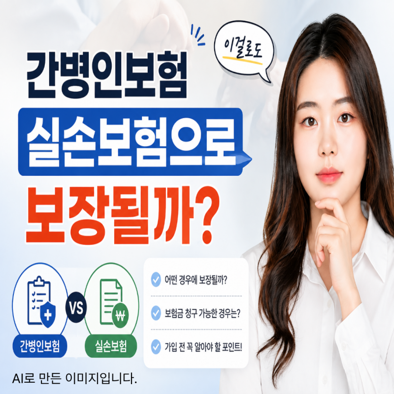 간병인보험 실손보험으로 보장될까?