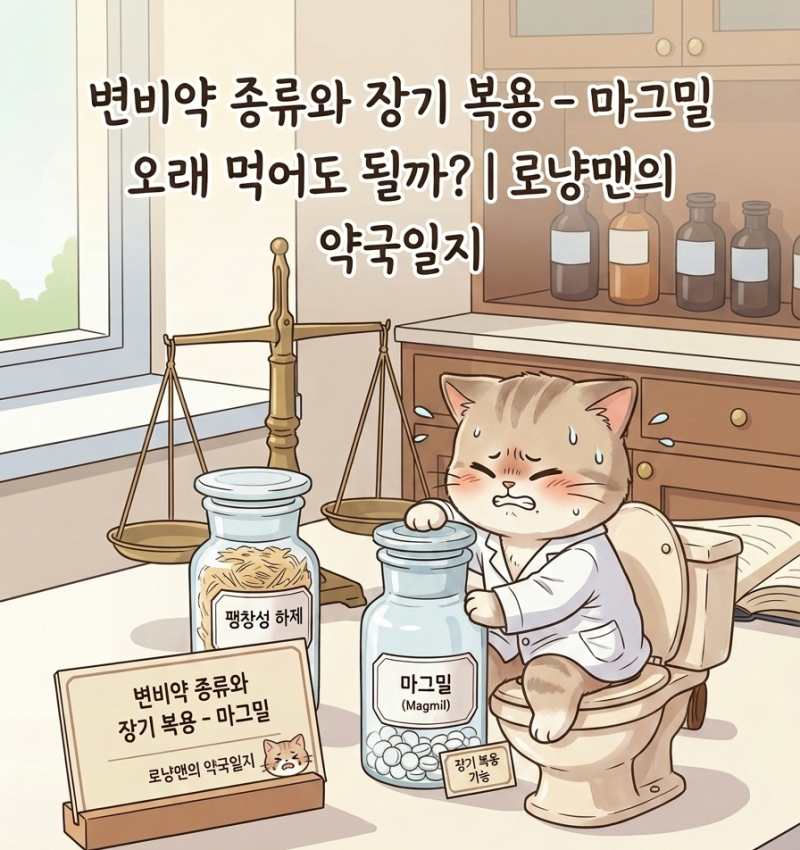 변비약 장기복용 여부-마그밀 오래 먹어도 될까?