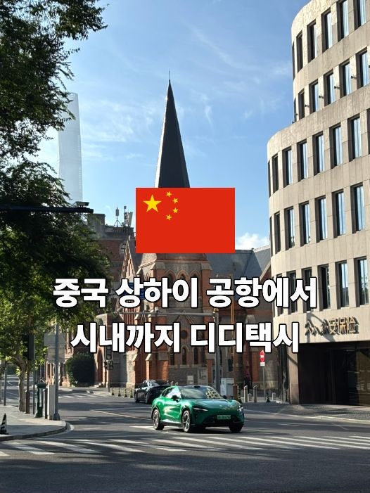 상하이 푸동공항 택시 타는곳 디디택시 부르는법 1터미널 시내까지 요금 캐리어