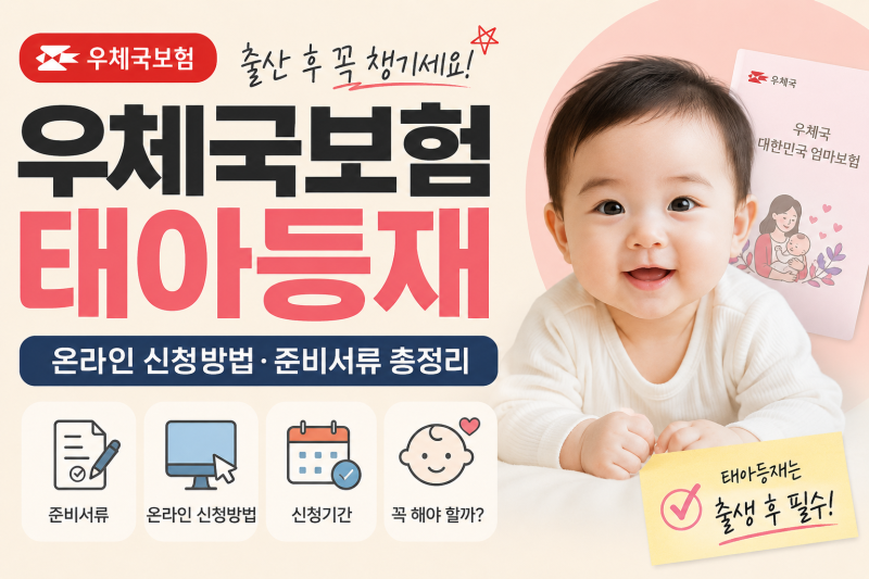 우체국보험 태아등재, 출산 후 꼭 해야 할까?
