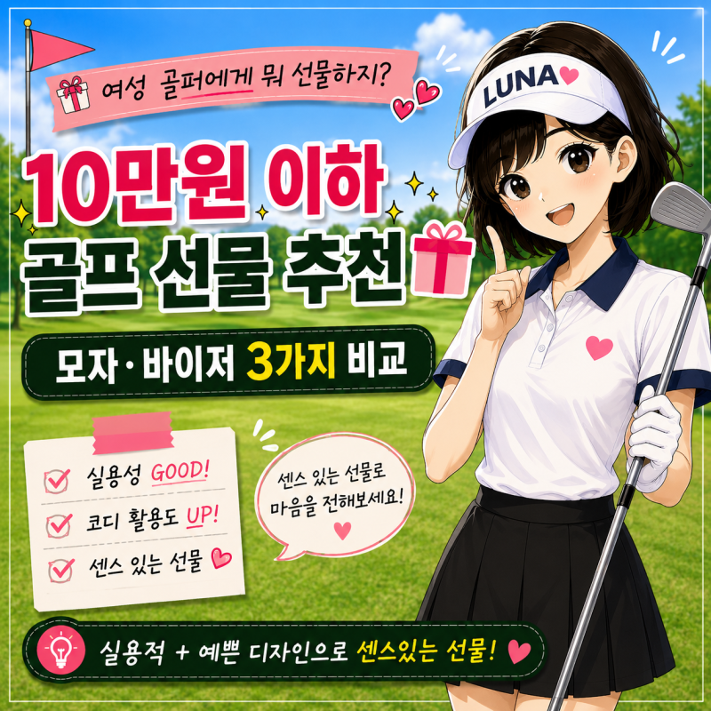 여성 골프 선물 추천 10만원 이하, 골프 좋아하는 친구에게 선물하기 좋은 골프모자·바이저 3....