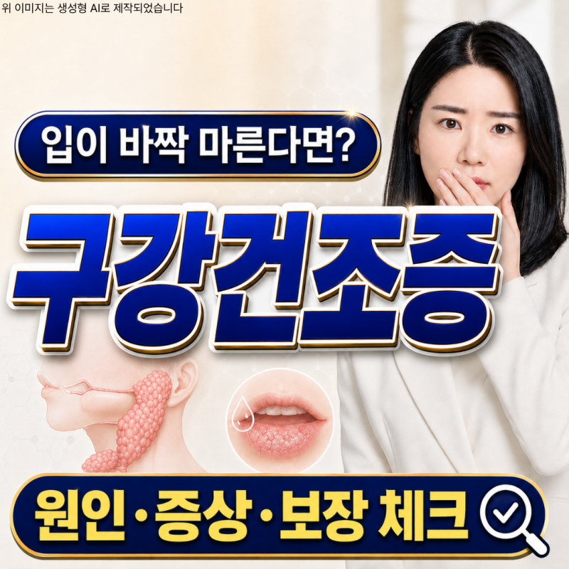 구강건조증 입마름 원인부터 치료 체크포인트