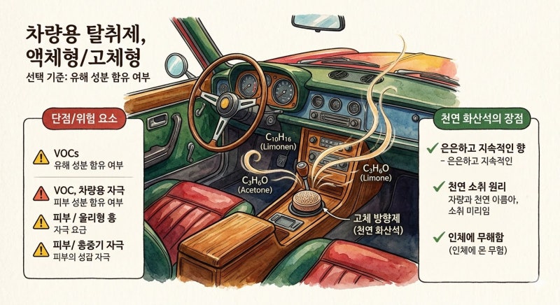 차 안 담배 냄새와 에어컨 쉰내, 방향제만 바꾸면 해결될까?