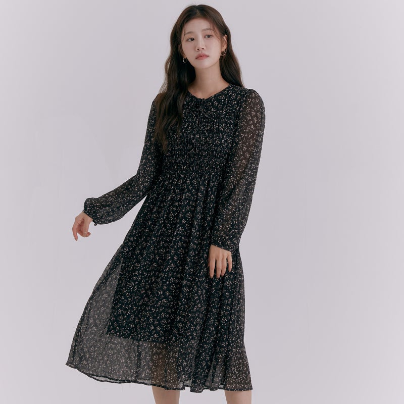 봄 데이트룩 고민 끝! 로엠 플라워 롱 원피스 RMOWE4TR12 40% 할인 득템 후기