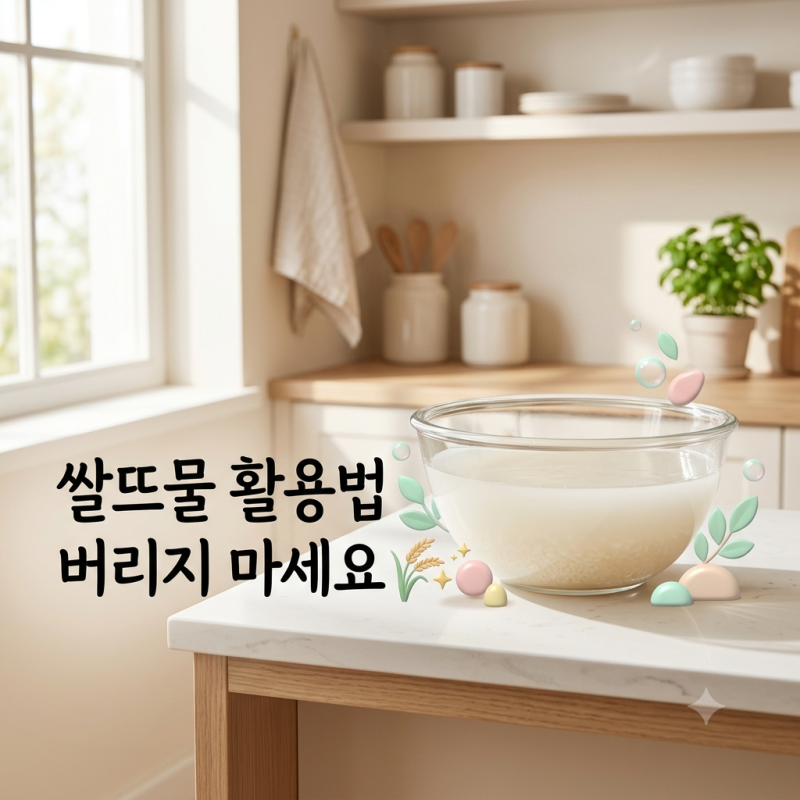 쌀뜨물 활용 방법, 세안부터 요리·청소까지 제대로 사용하는 법