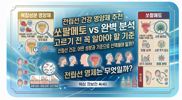 전립선 영양제 추천 쏘팔메토 고르기 전 꼭 알아야 할 기준