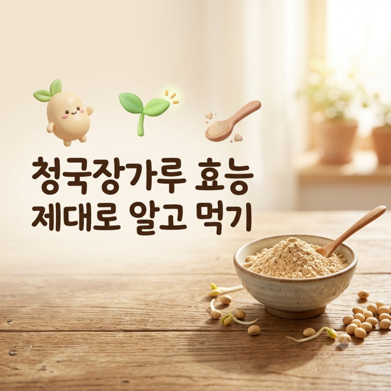 청국장가루 효능, 영양 성분과 먹는 법 주의사항 정리