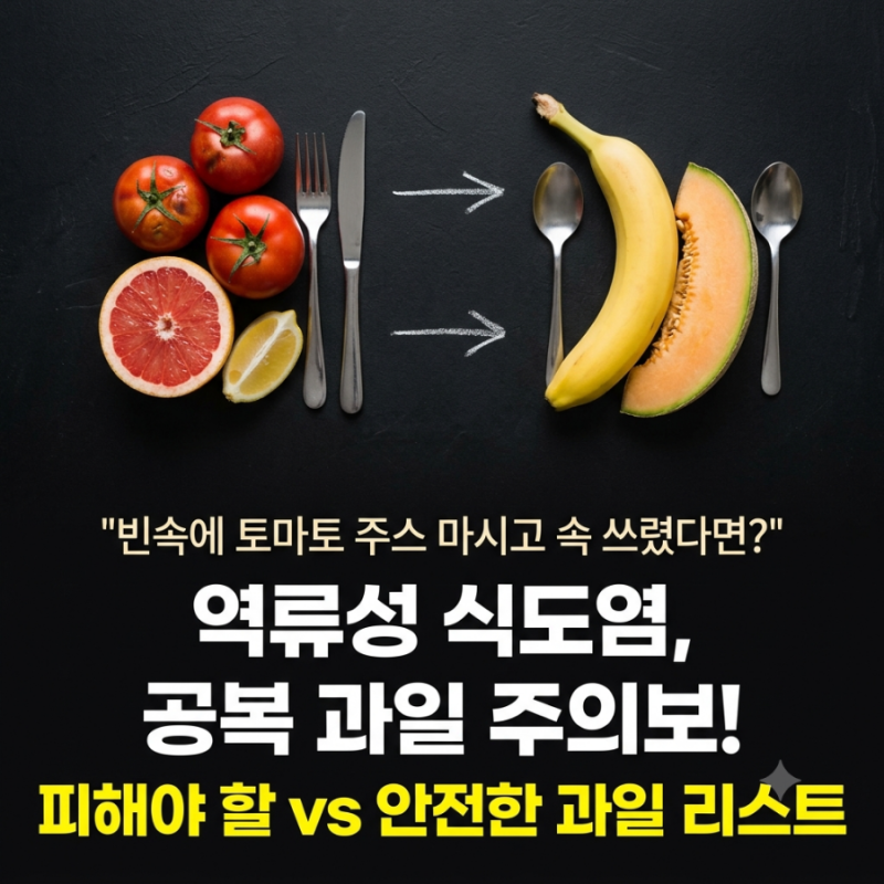 건강 챙기려다 속 쓰려 죽는 줄 알았습니다... 역류성 식도염인데 아침 공복에 '이 과일' 드셨....