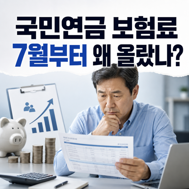 월급은 같은데 왜? 7월부터 국민연금 보험료가 달라진 진짜 이유