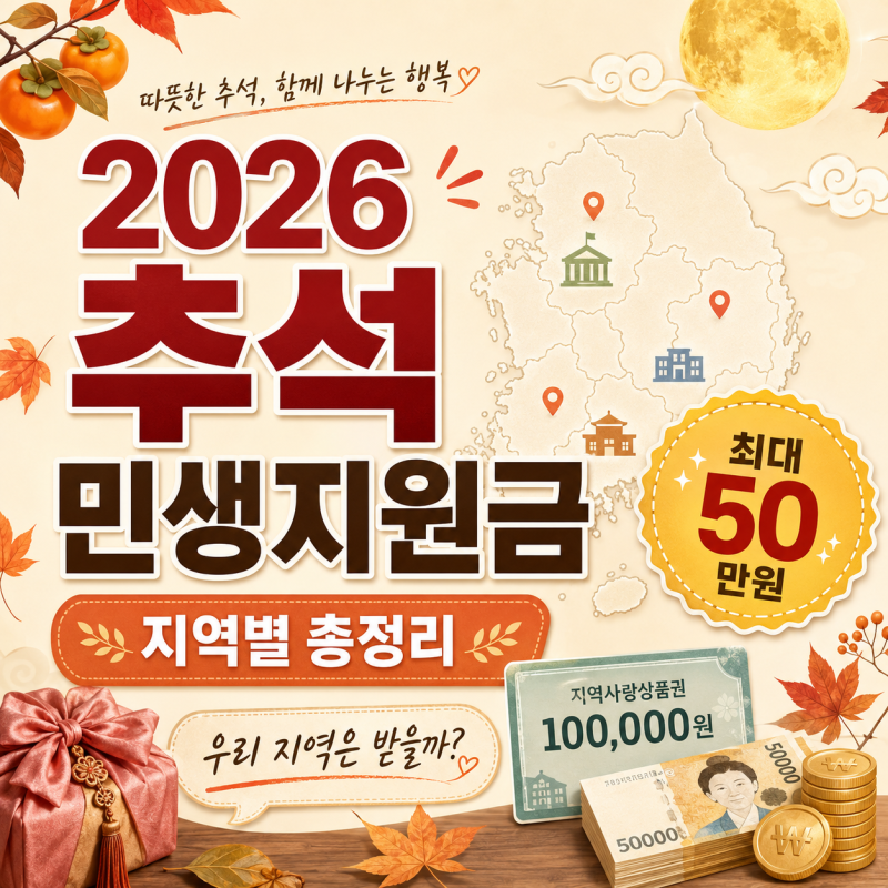 2026 추석 민생지원금 어디서 주나? 경남 통영·김해·의령 지급액 정리