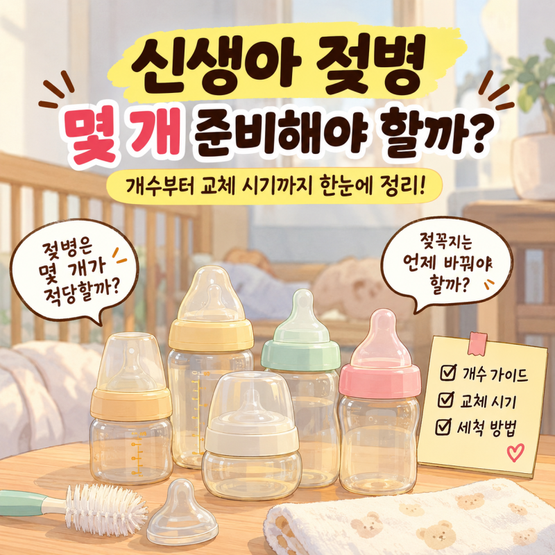 신생아 젖병 몇 개 필요할까? 6개? 8개? 출산 전 꼭 알아둘 기준