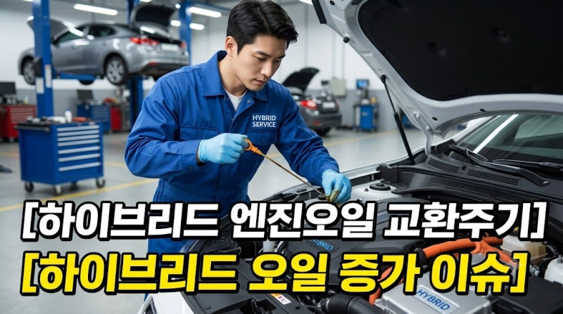 "모터 자주 도니까 늦게 갈아도 된다?" 하이브리드 엔진오일 교환주기 충격적인 사실