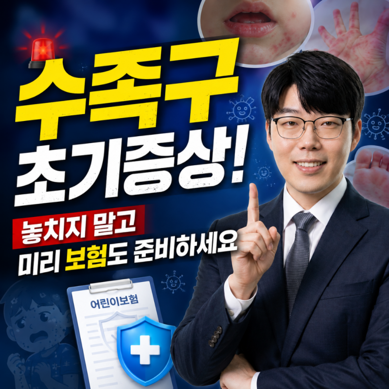 수족구 초기 증상 놓치지 말고 보험도 미리 준비하세요
