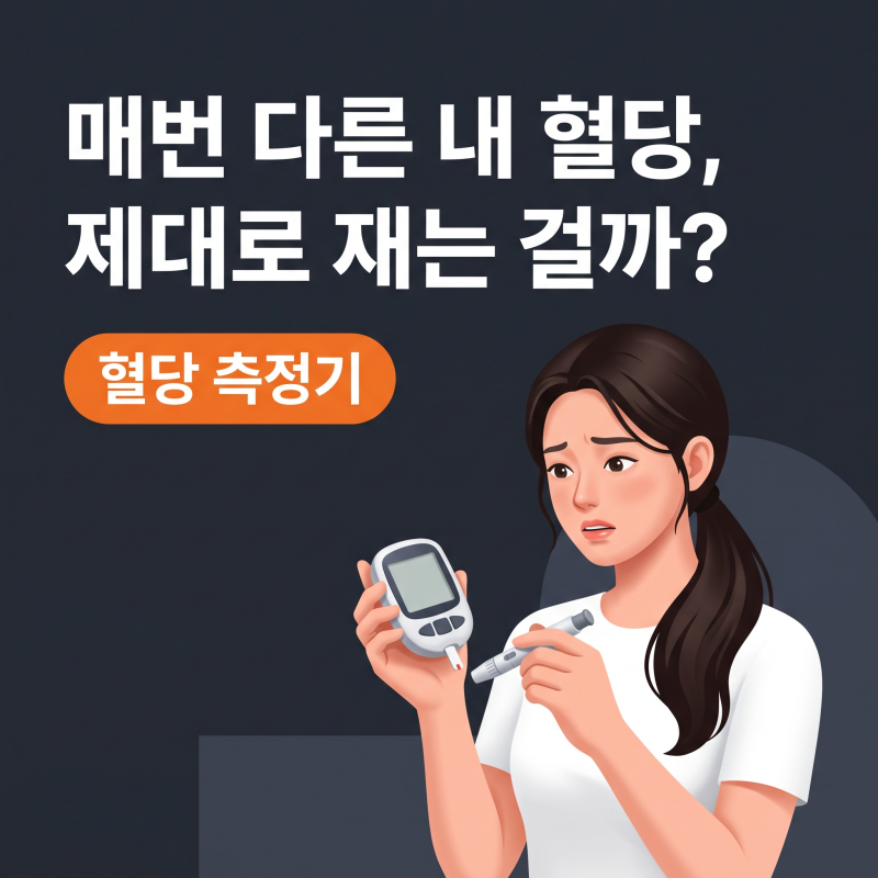 혈당측정기 수치에 놀란 마음, 오차 줄이는 정확한 측정법