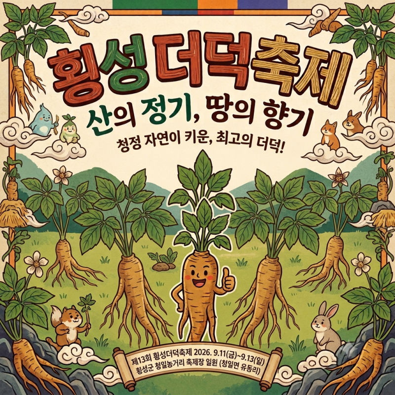 더덕 향기 솔솔! 제13회 횡성더덕축제 완벽 가이드