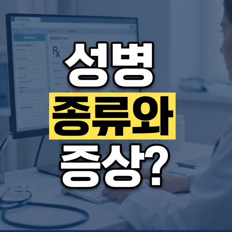 남자 여자 성병 종류와 증상은? 원인, 잠복기, 치료 방향은?