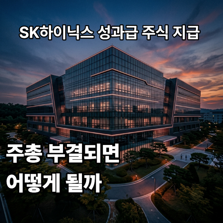 <b>SK하이닉스</b> 성과급 주식 지급, 주총 <b>부결</b>되면 어떻게 될까요