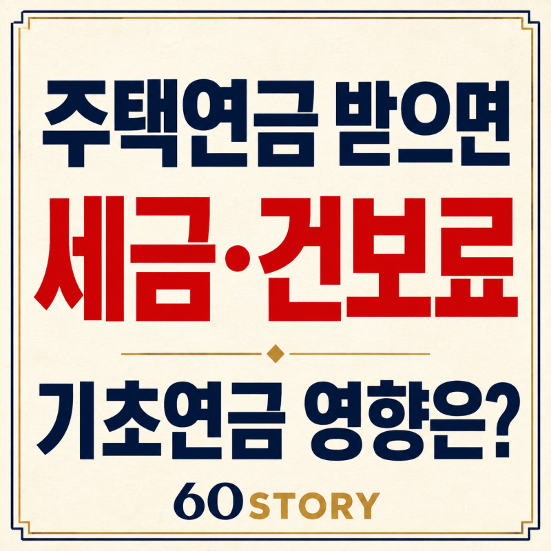 주택연금을 받으면 세금·건보료·피부양자·기초연금에 어떤 영향이 있을까?